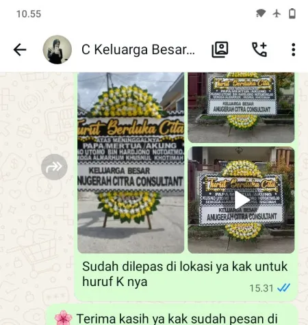Pengiriman Papan Bunga Duka Bojong Loa Cisoka