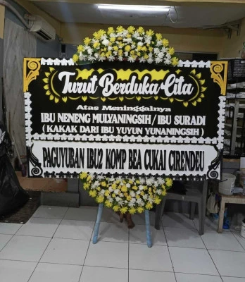 Papan Bunga di Bojong Loa Cisoka